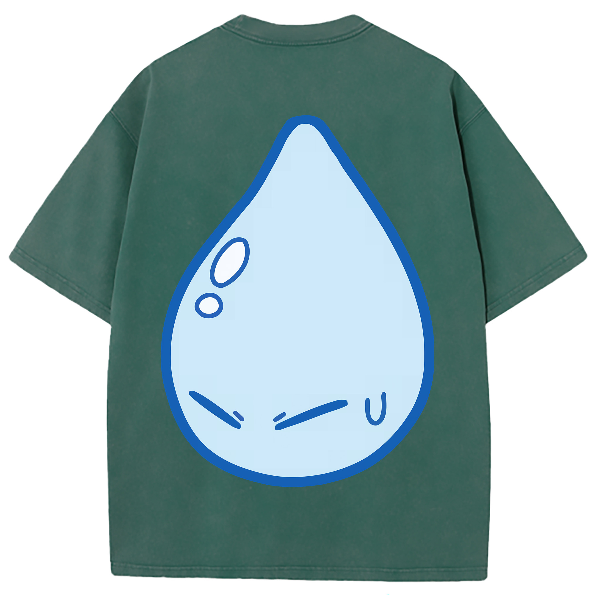 （画像用） 転スラ Regarding Reincarnated to Slime 綿100% ヴィンテージ風 半袖Tシャツ（背面プリント）